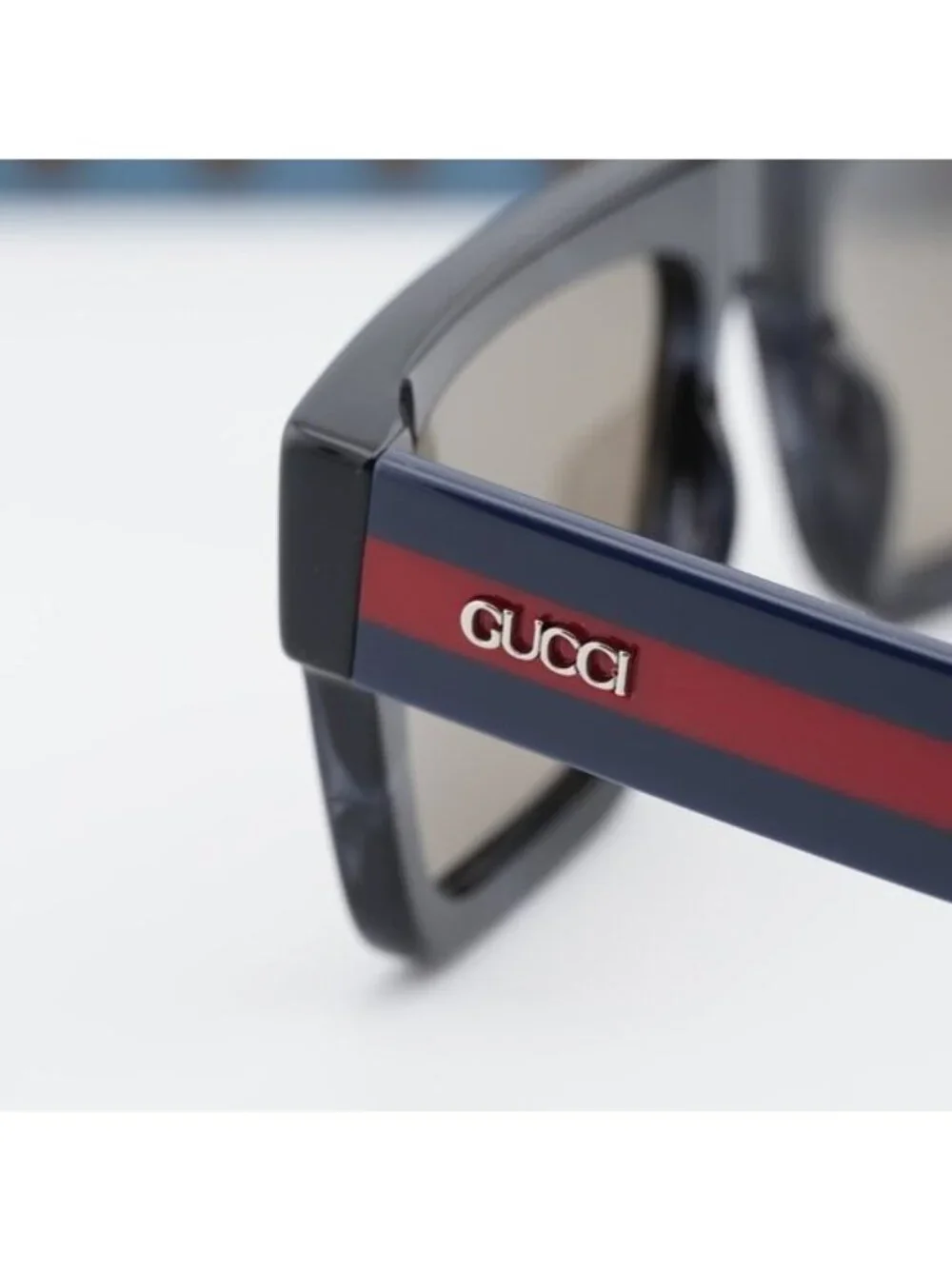 Gucci GG1868S 004 Square Sunglasses - Havana Blue Red\ Brown